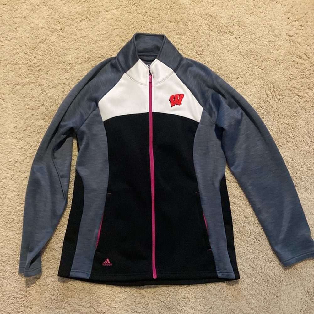 Wisconsin Adidas zip up